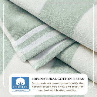 Premium 100% Cotton Cabana Stripe Beach Towels