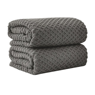 Ultra-Soft 100% Cotton Diamond Waffle Bath Towels