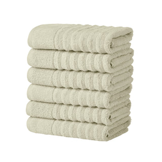 Premium Cotton Ribbed Towel Set