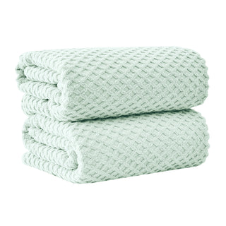 Ultra-Soft 100% Cotton Diamond Waffle Bath Towels