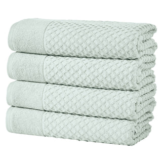 Ultra-Soft 100% Cotton Diamond Waffle Bath Towels