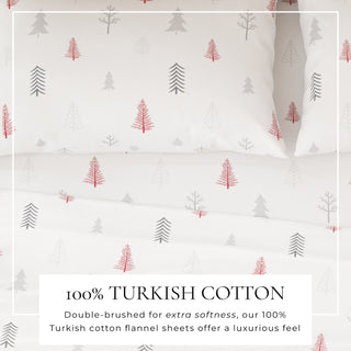 Premium Turkish Cotton Winter Lodge Flannel Sheet Set