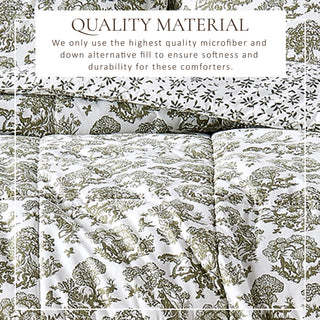 Christmas Down Alternative Comforter and Sham Set
