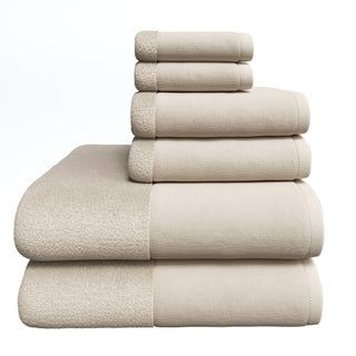 Ultra-Soft Cotton Linen-Like Border Towels