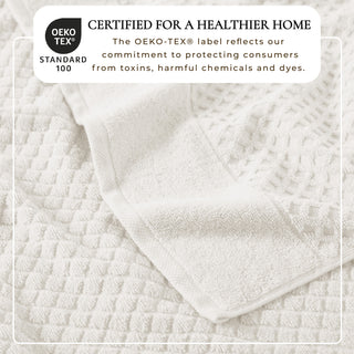Ultra-Soft 100% Cotton Diamond Waffle Bath Towels