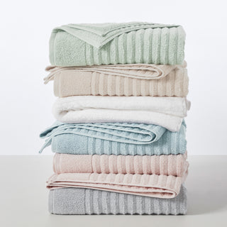 Premium Cotton Ribbed Towel Set