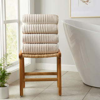 Premium Cotton Ribbed Towel Set