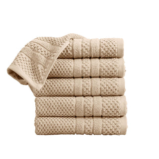 100% Cotton Checkered Bath Towel Set