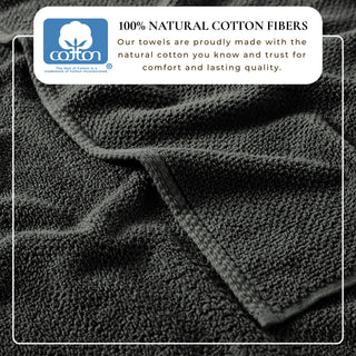 100% Cotton Absorbent & Quick-Dry Looped Bath Towels