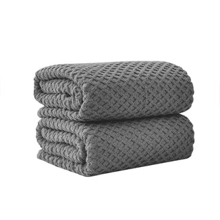 Ultra-Soft 100% Cotton Diamond Waffle Bath Towels