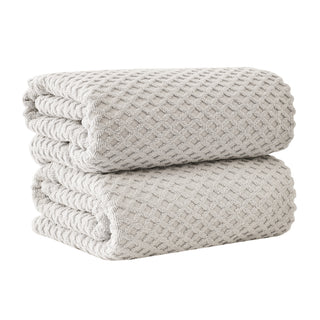 Ultra-Soft 100% Cotton Diamond Waffle Bath Towels