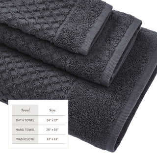 Ultra-Soft 100% Cotton Diamond Waffle Bath Towels