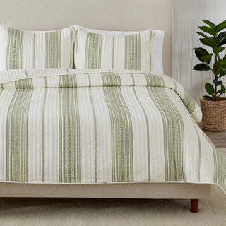 3-Piece Stripe Quilt - Wesley Collection