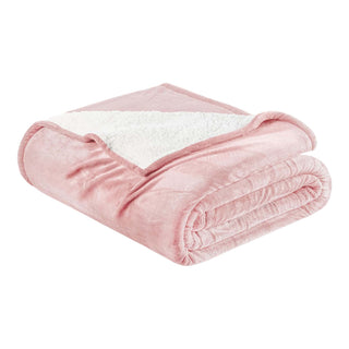 Ultra-Soft Velvet Plush Reversible Sherpa Blanket