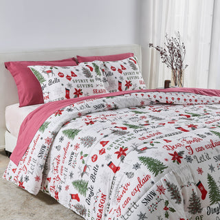 Christmas Down Alternative Comforter and Sham Set