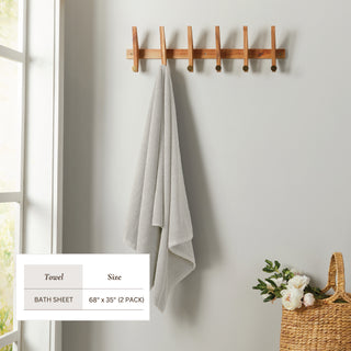 100% Cotton Absorbent & Quick-Dry Bath Towels