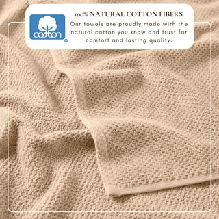 100% Cotton Absorbent & Quick-Dry Looped Bath Towels