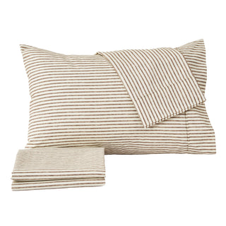 Premium Striped Microfiber Sheet Set