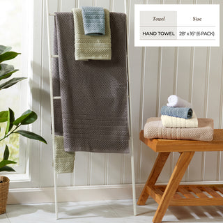 100% Cotton Checkered Bath Towel Set