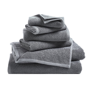 6-Piece Cotton Textured Bath Towel Set - Acacia Collection