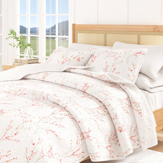 Blossom Floral Quilt Set with Shams