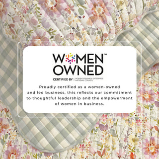 Floral Bloom Scalloped Quilt Set