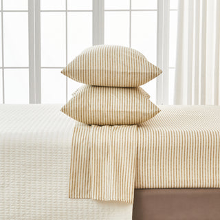 Premium Striped Microfiber Sheet Set