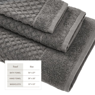 Ultra-Soft 100% Cotton Diamond Waffle Bath Towels