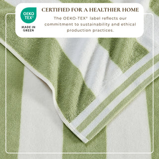 Premium 100% Cotton Cabana Stripe Beach Towels