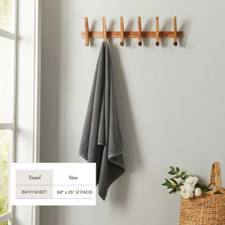 100% Cotton Absorbent & Quick-Dry Bath Towels