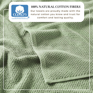 100% Cotton Absorbent & Quick-Dry Looped Bath Towels