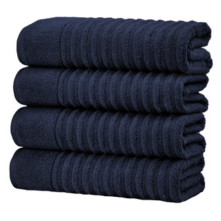 Premium Cotton Ribbed Towel Set