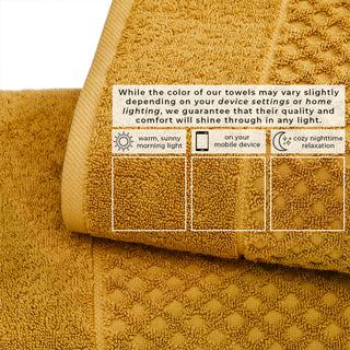 Ultra-Soft 100% Cotton Diamond Waffle Bath Towels