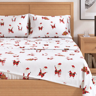 Premium Turkish Cotton Lodge-Theme Flannel Sheet Set