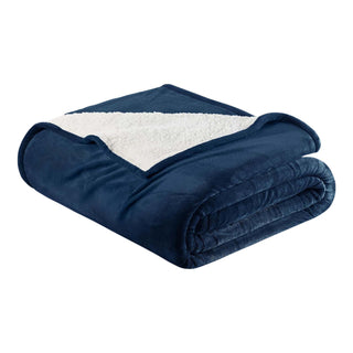 Ultra-Soft Velvet Plush Reversible Sherpa Blanket