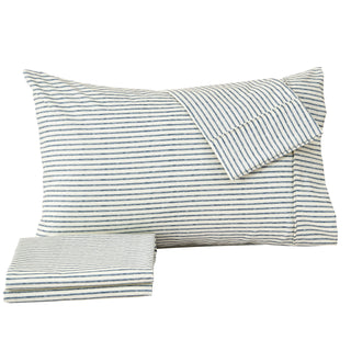 Premium Striped Microfiber Sheet Set