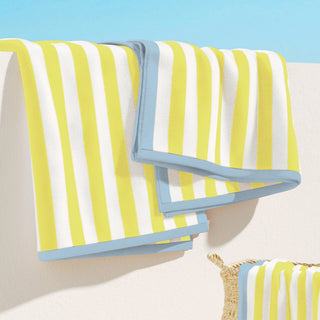 100% Cotton Stripe Border Oversized Beach Towel