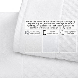 Ultra-Soft 100% Cotton Diamond Waffle Bath Towels