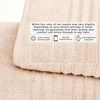 Premium Cotton Ribbed Towel Set