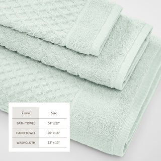 Ultra-Soft 100% Cotton Diamond Waffle Bath Towels