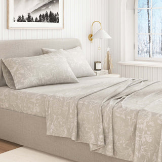 Premium Turkish Cotton Holiday Printed Flannel Sheet Set
