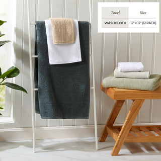 100% Cotton Textured Woven Bath Towel Set