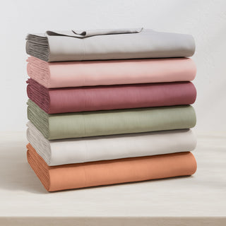 Ultra-Soft Cotton Heathered Melange Jersey Knit Sheet Set