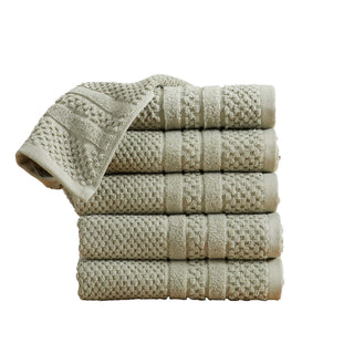 100% Cotton Checkered Bath Towel Set