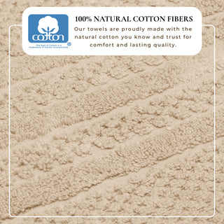 100% Cotton Checkered Bath Towel Set