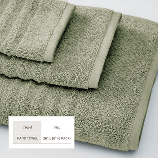 Premium Cotton Ribbed Towel Set