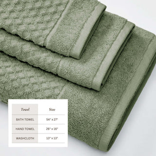 Ultra-Soft 100% Cotton Diamond Waffle Bath Towels