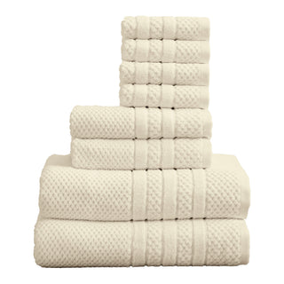 100% Cotton Checkered Bath Towel Set