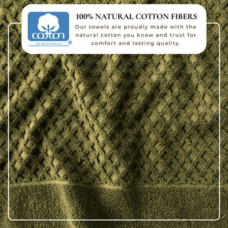 Ultra-Soft 100% Cotton Diamond Waffle Bath Towels