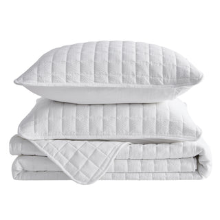 Seersucker Quilt Set With Shams